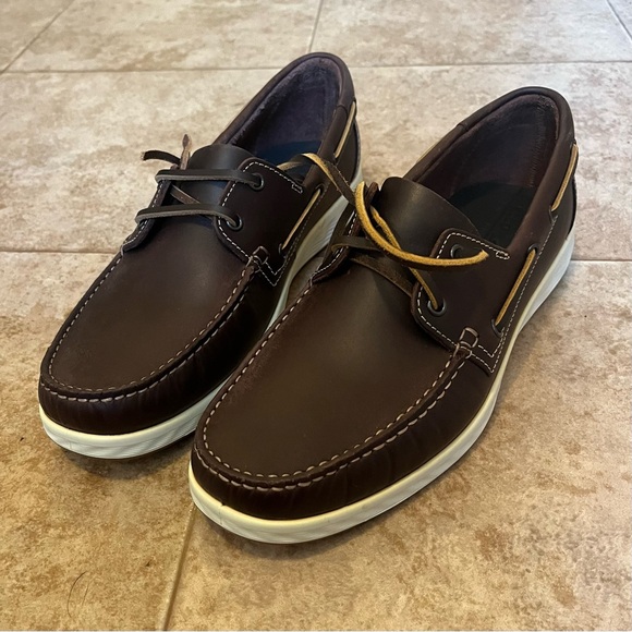 New Ecco Lite Men’s Boat Shoes Size EU 43 US 9-9.5 - Picture 6 of 13